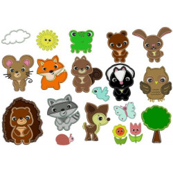 Stickserie - Waldleben